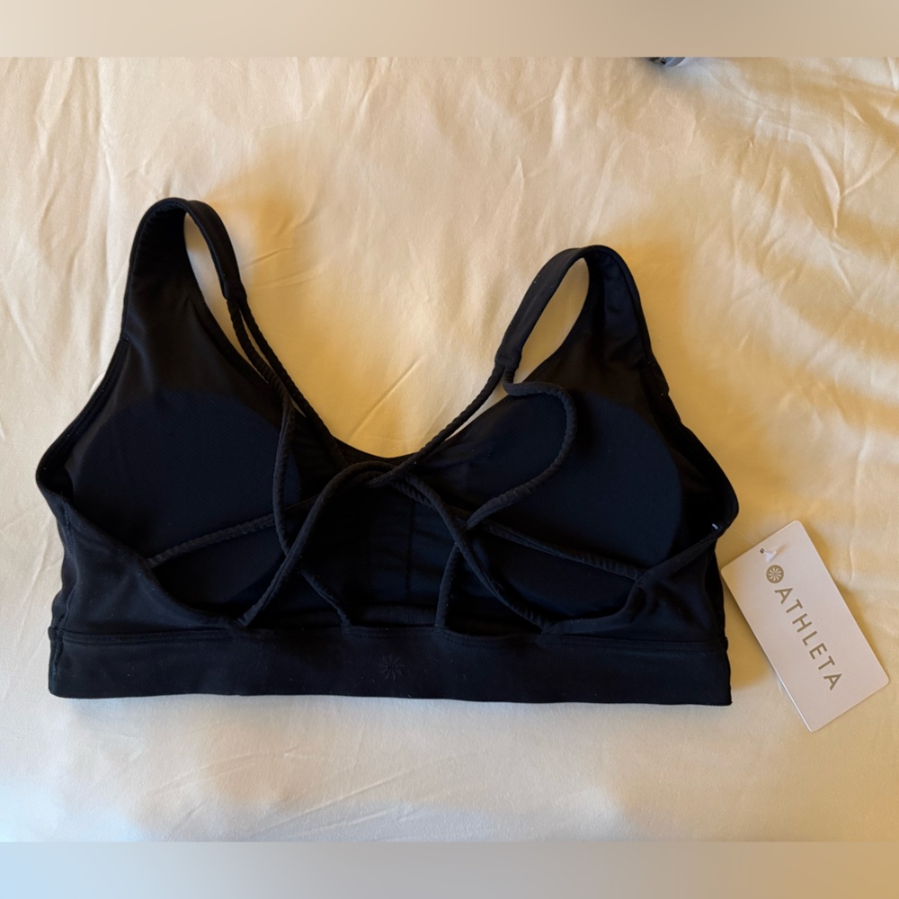 Athleta | Solace Bra Black Powervita NWT A-C - Picture 4 of 6